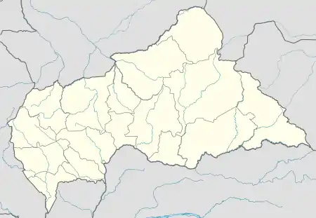 Nzakoundou is located in Central African Republic