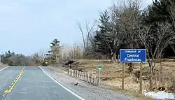 Road sign along Highway 7