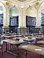 Upper Floor Reference Library with original card indices and an abundance of natural lighting