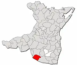 Location in Constanța County