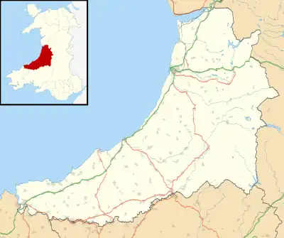 Trefeurig is located in Ceredigion