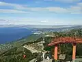 City view of Bariloche from the top of Cerro Otto