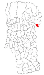 Location in Argeș County