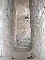 Stairs built into the tower walls