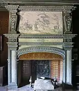 Decorated fireplace