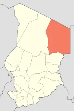 Ounianga Kébir is located in Chad