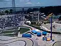 Aerial view of then-Soak City and Cedar Point's closed and now-defunct Challenge Park in 2009.