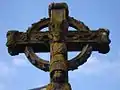 Auvergne, details of a high cross at Chambon-sur-Lac, 16th century