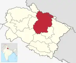 Location in Uttarakhand