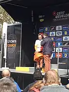 Podium: Chantal Blaak on the podium