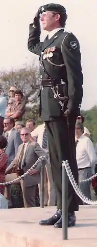 Aust at the RLI's final parade on 31 October 1980