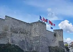 South Wall of the Castle, a huge fortress in the centre of the city