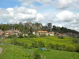 A general view of Chaudenay-le-Château