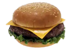 A cheeseburger