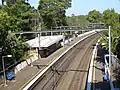 Cheltenham station from the bridge on Cheltenham Road