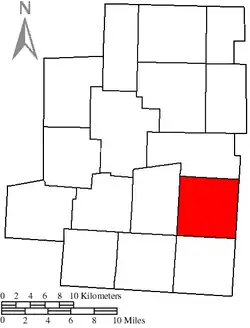 Location of Chester Township in Morrow County