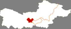 Location in Qitaihe