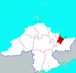 Location in Yantai