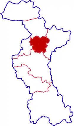 Location in Zibo