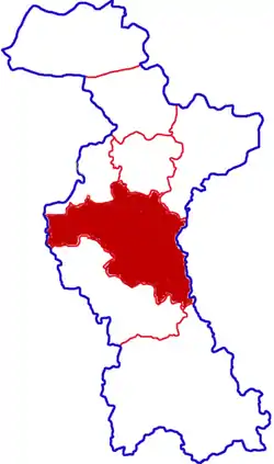 Location in Zibo