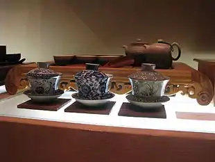 Image 36Classical Chinese tea set and three gaiwan. (from List of national drinks)