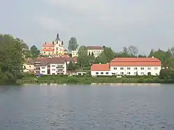 View across the Hejtman Pond