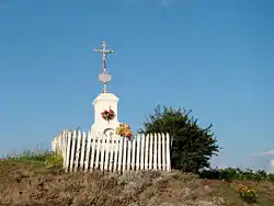 Wayside cross in the village