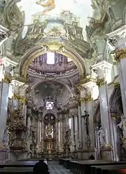 Interior of the church