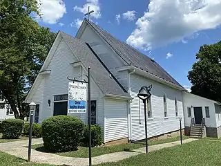 Christ Episcopal Church built in Halifax, Virginia circa 1907.