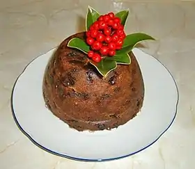 English Christmas pudding