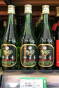 Image 7Bottles of Zhuyeqing (Chu Yeh Ching) baijiu produced in Shanxi, China. (from List of national drinks)