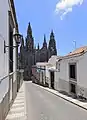 Church of San Juan Bautista as seen from Calle Párroco Morales.