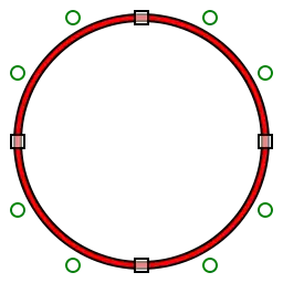 CFF outlines use cubic Bézier curves.