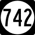 State Route 742 marker