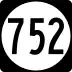 State Route 752 marker