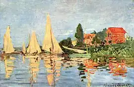 Claude Monet, Regatta at Argenteuil, 1872, Musée d'Orsay (Paris)