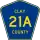 County Road 21A marker