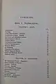 Table of contents page of Volume 1 (1878) containing books I-III of Clifford's "Elements of Dynamic"