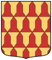 Vairé gules and or