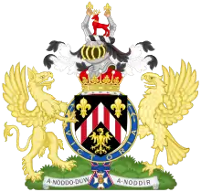 Arms of the 1st Earl of Snowdon, GCVO