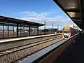 Southern Cross bound VLocity train arriving into Platform 1 in December 2019