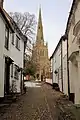 Thaxted Church, viewed from Stony Lane.