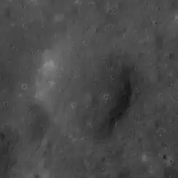 Apollo 17 panoramic camera image from low lunar orbit