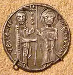 Dinar of Stefan Uroš I (r. 1243–1276).