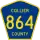 County Road 864 marker