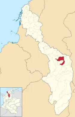 Location of the municipality and town of Barranco de Loba in the Bolívar Department of Colombia