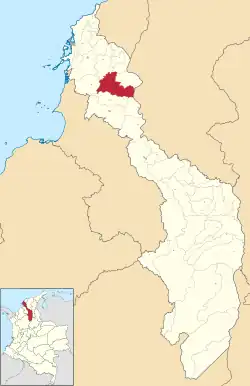 Location of the municipality and town of San Juan Nepomuceno, Bolívar in the Bolívar Department of Colombia