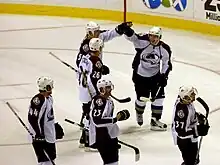 Members of the Colorado Avalanche in 2010