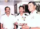 Commander C.S. Patham and Captain Ajithkumar J Varma