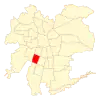 Map of Lo Espejo commune in Greater Santiago